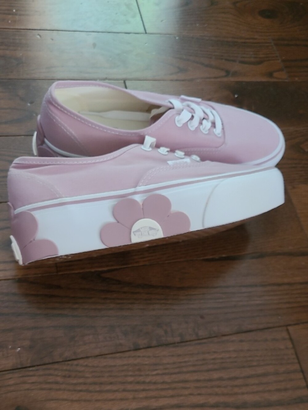 New Vans Stackform Keepsake Lilac Flower Canvas Platform Low-Top Sneaker S 7.5 - Picture 8 of 11